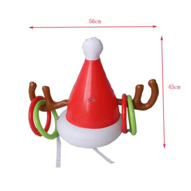 Inflatable Reindeer Hat Ring Toss Game