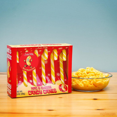 Mac & Cheese Candy Canes