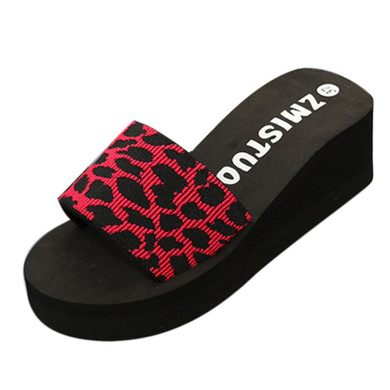 Dames Slippers Summer Women Shoes Platform Bath Slippers Wedge Beach Slope Flops Shoes Women Slippers Flops Summer Outdoor ##1