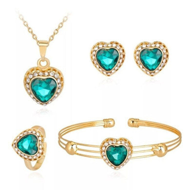 Exquisite Dubai gold Jewelry Set amazing price Luxury Nigerian Woman Wedding Fashion African Beads Jewelry Set Costume Design