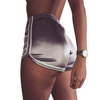 High Waisted Ladies Silk Shorts