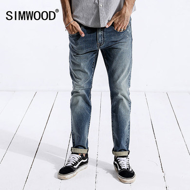 Denim Pants Skinny Trousers Cotton Classic Straight Jeans Denim Pants Skinny Trousers Cotton Classic Straight Jeans