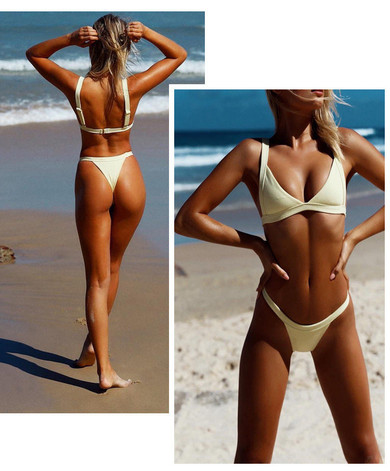 CREAM BIKINI SET