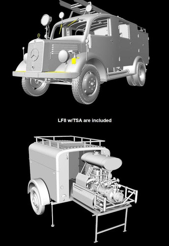 MiniArt 1/35 German L1500S FDB Fire Truck w/TSA Kit