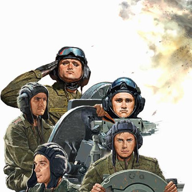 Meng 1/35 Russian Armed Forces Tank Crew Figure Set (5)