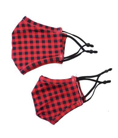 Mommy & Me Buffalo Plaid Checks in Red and Back