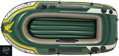 Intex Seahawk 2, 2-Person Inflatable Boat Set with French Oars & Air Pump