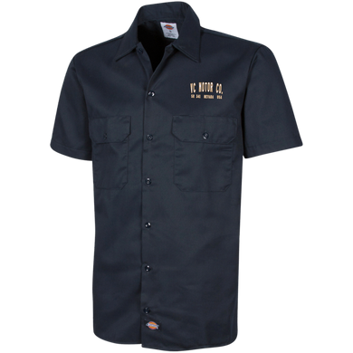 Men's Short Sleeve Workshirt - VC Motor Co. Logo