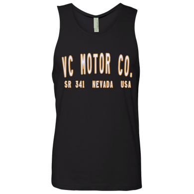VC Motor Co. Logo - Men's Motorcycle Black Tank Top
