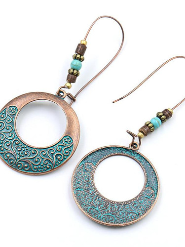 Vintage Alloy Flower Earring Accessories