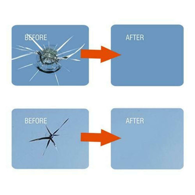 Automotive Glass Nano Repair Fluid Window Broken Glass Nano Repair Tool Set Black