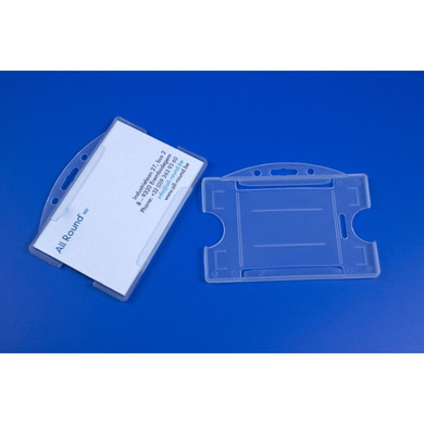 Clear Rigid Badge Card Holder