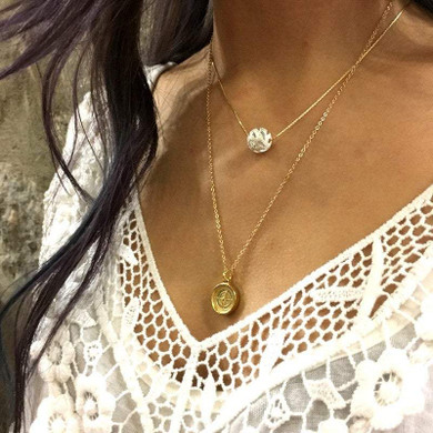 Compass necklace, Minimalist necklace, Gold necklace, Dainty pendant, Layering Necklace, casual necklace, Gift for her, casual - AFN 115 Compass necklace, Minimalist necklace, Gold necklace, Dainty pendant, Layering Necklace, casual necklace, Gift for her, casual - AFN 115