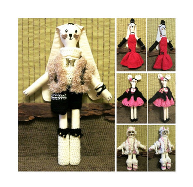 Handmade Fabric Ragdoll Toy 22" Tall