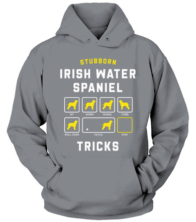 STUBBORN DOG Irish Water Spaniel