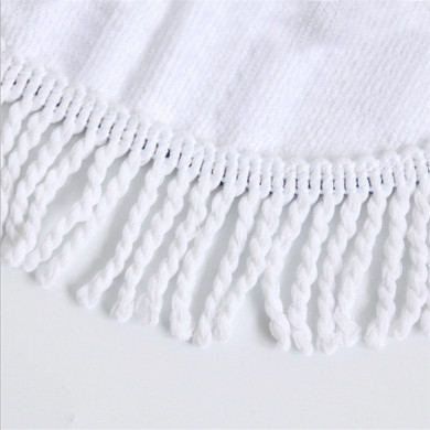 DOG SIDE ROUND TOWEL MAT TASSEL
