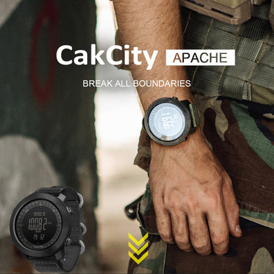 CakCity Men's Sports Digital Watches Military Altimeter Barometer Compass Waterproof Watches