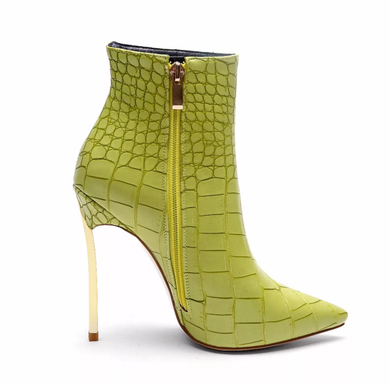 Women's Alligator Stiletto Ankle Boots