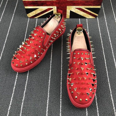Men's Designer Handmade Rivet Fashion Loafers