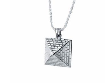 Sterling Silver Pyramid Urn Necklace Sterling Silver Pyramid Urn Necklace