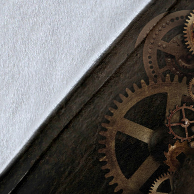 Steampunk Vintage Throw Blanket