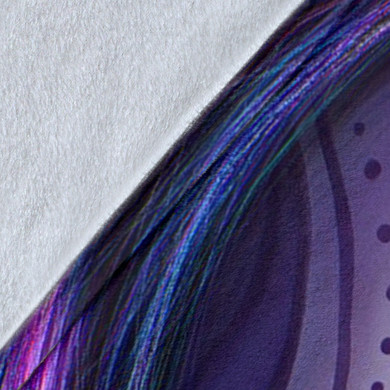 Purple Sugar Skull Throw Blanket