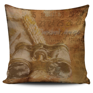 Steampunk Binocular Pillow Cover