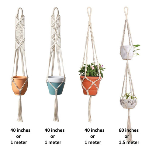 macrame plant hanger macrame plant hangers, crochet plant hangers boho wall art decor vintage style simple minimalist| Home Decor