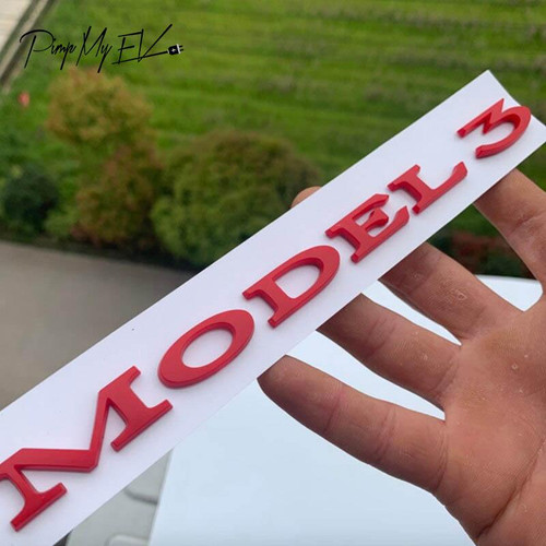 Tesla Model 3 Emblem Badges Letters (3 options)