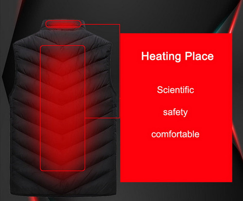 USB Heated Vest. Perfect for Skiing, Snowboarding, Winter Sports, Fishing, Hiking, Camping, Moto Riding, Etc.