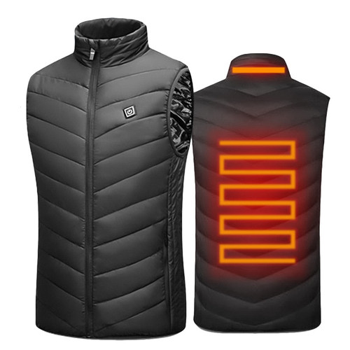 USB Heated Vest. Perfect for Skiing, Snowboarding, Winter Sports, Fishing, Hiking, Camping, Moto Riding, Etc.