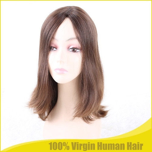 Real European Remy Human Hair Kosher Wig Jewish Silk Top Sheitels Durable