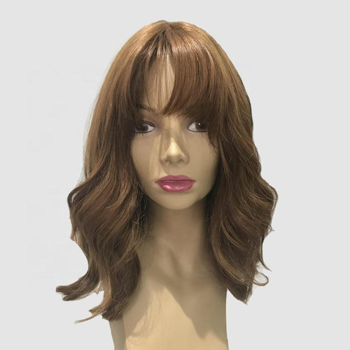 Lightest Brown Jewish Wig Toppers European Human Hair Sheitels Silk Base Wig For Sale