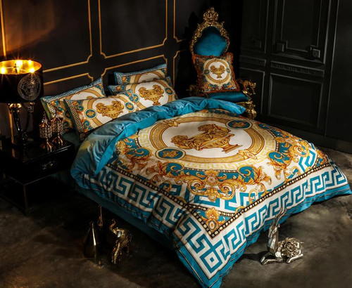 V.E.R.S.A.C.E Bedding Set Duvet Cover Bed Sheet Pillowcase Palace Luxury Velvet