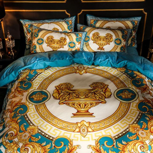 V.E.R.S.A.C.E Bedding Set Duvet Cover Bed Sheet Pillowcase Palace Luxury Velvet