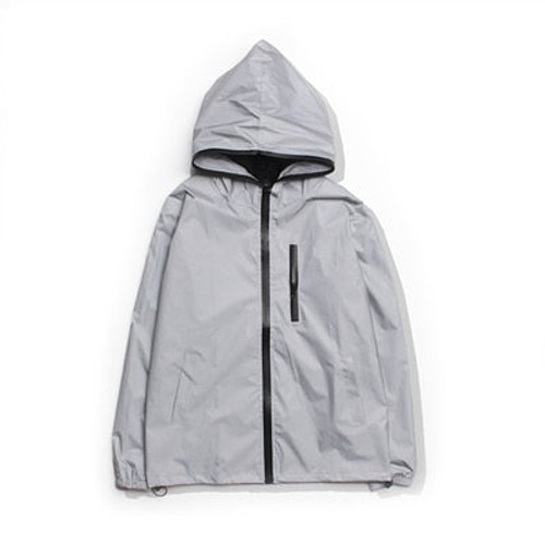 Men Spring Autumn full reflective Windbreaker waterproof Jacket