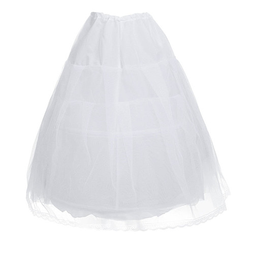 2 Hoop Crinoline Petticoat Flower Girls for Dresses Weddings Birthday Parties