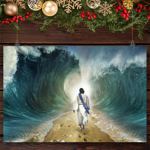 Jesus Poster God Crossing The Red Sea Christian Decor Poster Wall Art Room Decoration