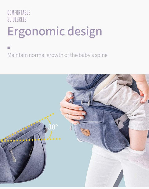 Ergonomic Baby Carrier with Hipseat