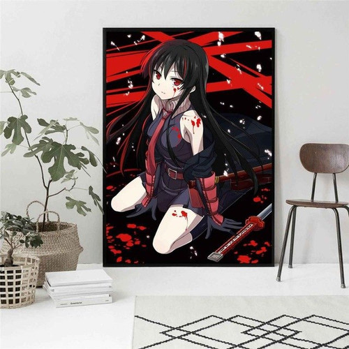 Akame Ga Kill Anime Girl Posters Wall art