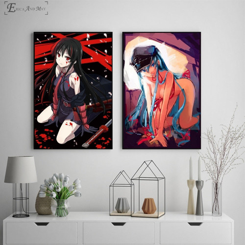 Akame Ga Kill Anime Girl Posters Wall art