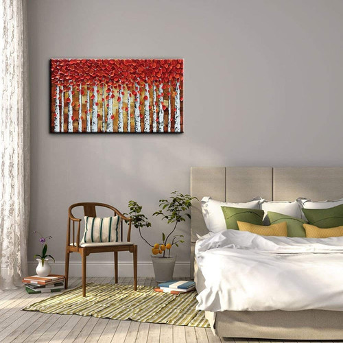 Large 3D canvas painting in the living room bedroom restaurant interior decoration picture wall art hand painted oil painting