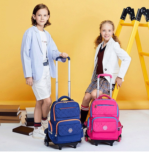 Trolley School Bags Wheeled Backpack For Kids