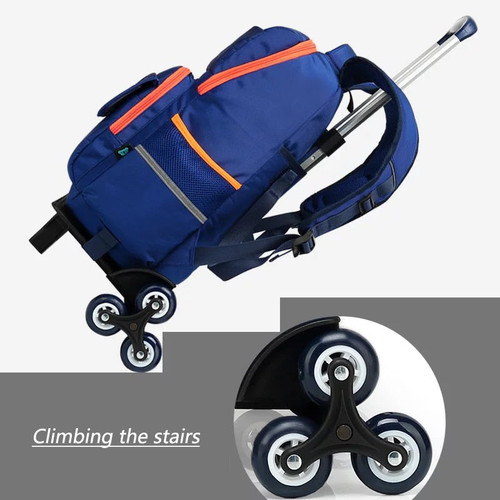 Trolley School Bags Wheeled Backpack For Kids
