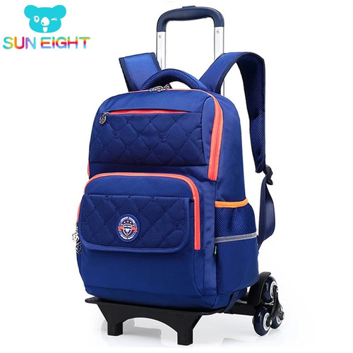 Trolley School Bags Wheeled Backpack For Kids