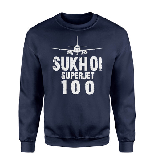 Sukhoi Superjet 100 & Plane Designed Sweatshirts