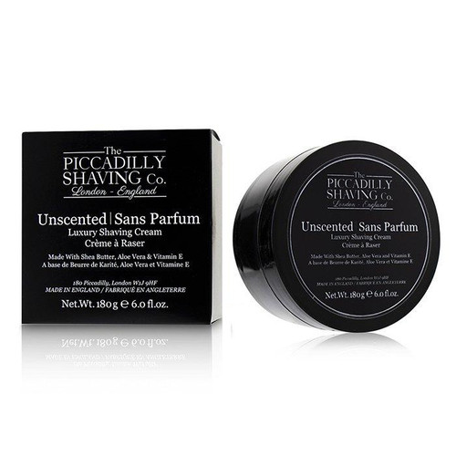 The Piccadilly Shaving Co. Unscented Luxury Shaving Cream - 180g-6oz