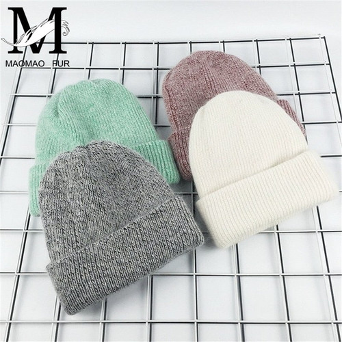 Winter Warm Knitted Cashmere Hat/Beanie for Women