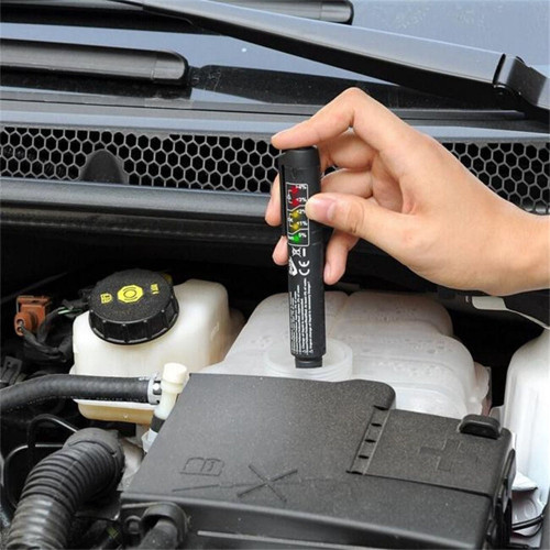 Mini LED Car Brake Fluid Tester Pen Brake Liquid Testing Examiner Detector Vehicle Diagnostic Tool Check for DOT3/DOT4/DOT5 Battery