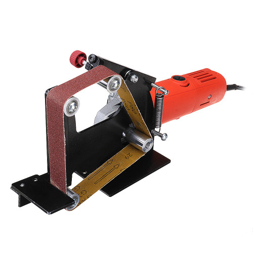 Drillpro Angle Grinder Belt Sander Attachment Metal Wood Sanding Belt Adapter Use 5/8 Inch Thread Spindle Angle Grinder